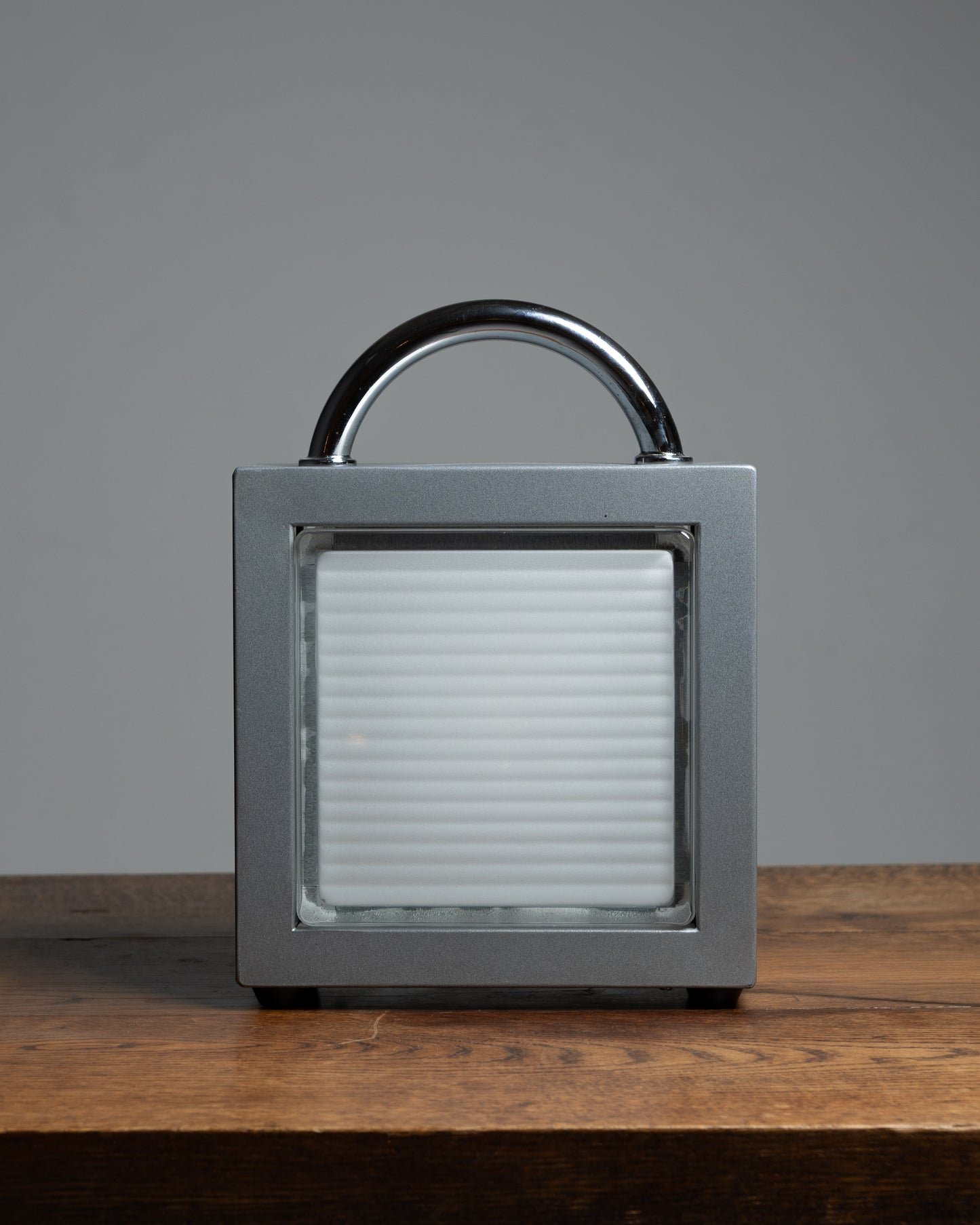 LAMPE EN MÉTAL ET VERRE 'VALIGETTA', MATTEO THUN, 1980s