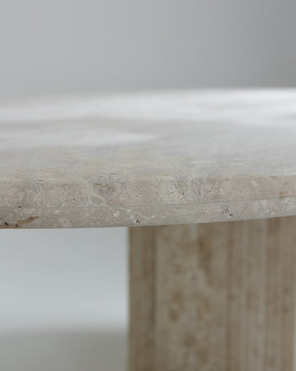 TABLE EN TRAVERTIN, CATTELAN ITALIA, 1980s