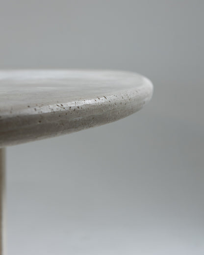 TABLE EN TRAVERTIN, CATTELAN ITALIA, 1980s