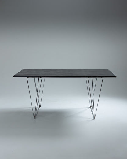 SMALL X-LINE DINING TABLE, NIELS HAUGESEN, 1970s