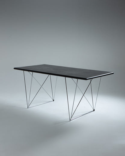 SMALL X-LINE DINING TABLE, NIELS HAUGESEN, 1970s