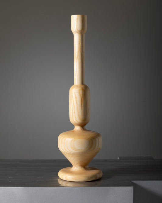 WHITE ASH CANDLE HOLDER