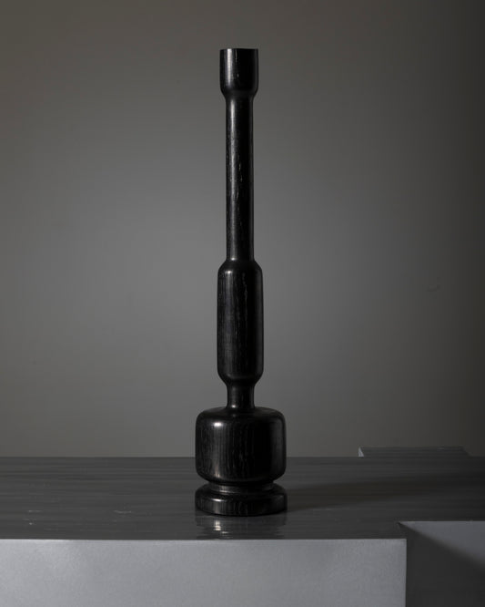 BLACK OAK CANDLE HOLDER