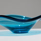 COUPE DE FORME LIBRE EN VERRE BLEU, 1950s