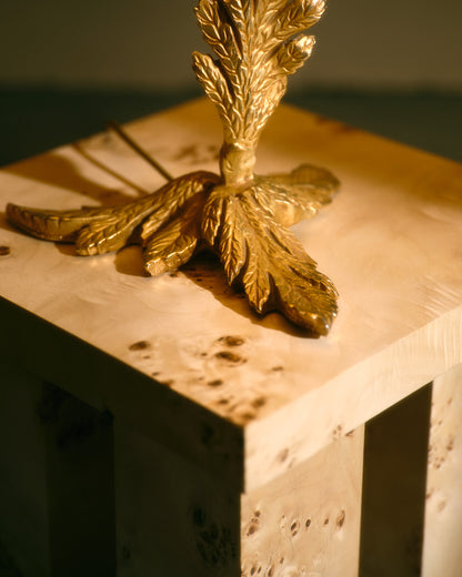 BRONZE TABLE LAMP, FONDICA, 1980s