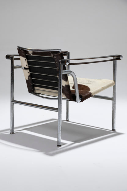 FAUTEUIL EN CUIR "LC1", LE CORBUSIER, CASSINA, 1930s