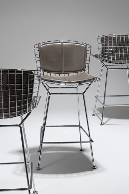 PAIRE DE TABOURETS DE BAR, HARRY BERTOIA, KNOLL, 1950s