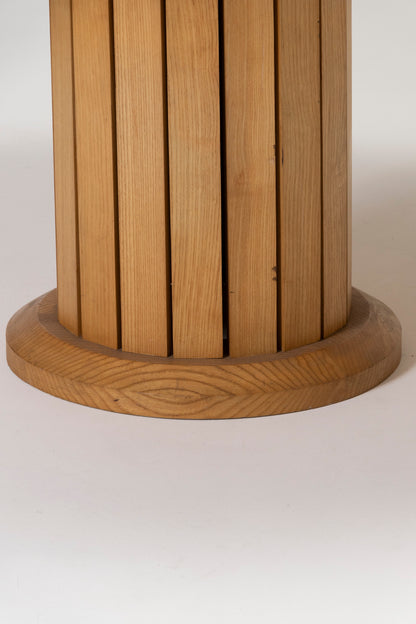 TABLE RONDE EN BOIS MASSIF,1970s