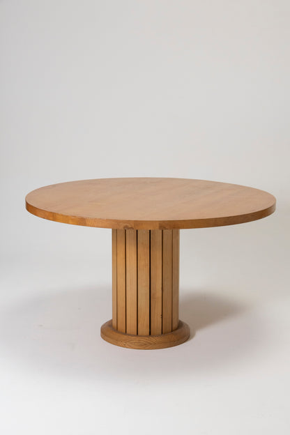 TABLE RONDE EN BOIS MASSIF,1970s