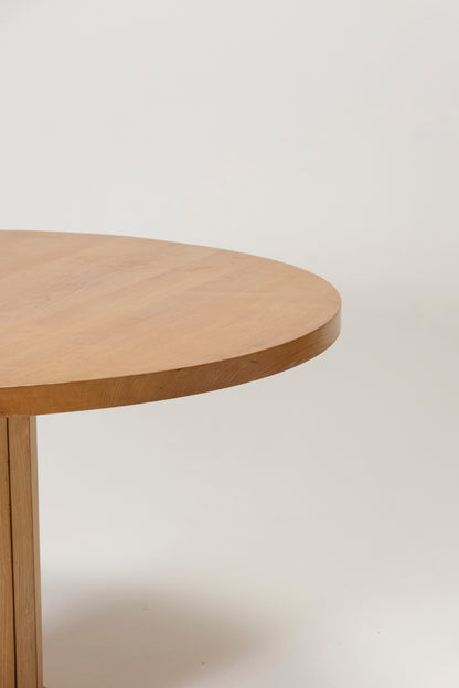 TABLE RONDE EN BOIS MASSIF,1970s