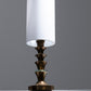 BRASS AND GLASS LAMP BASE, 1960s