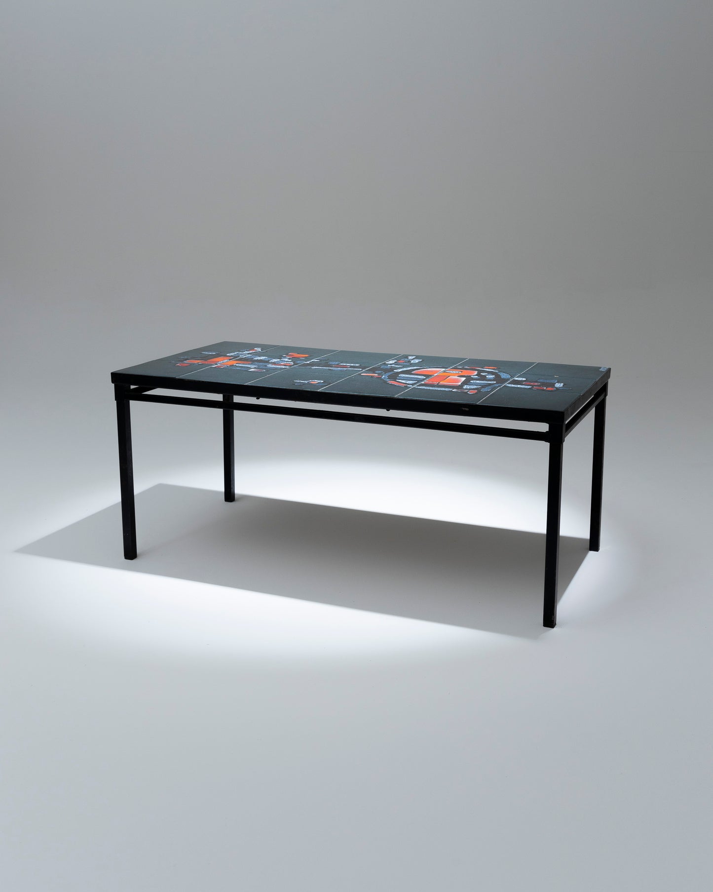 VALLAURIS BELARTI CERAMIC COFFEE TABLE, 1960s