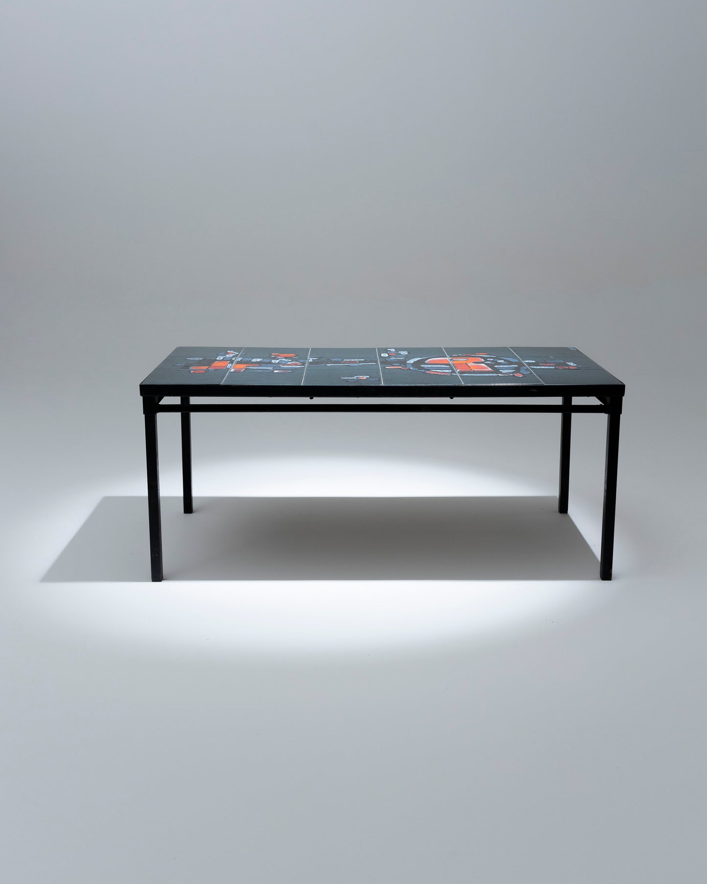 VALLAURIS BELARTI CERAMIC COFFEE TABLE, 1960s