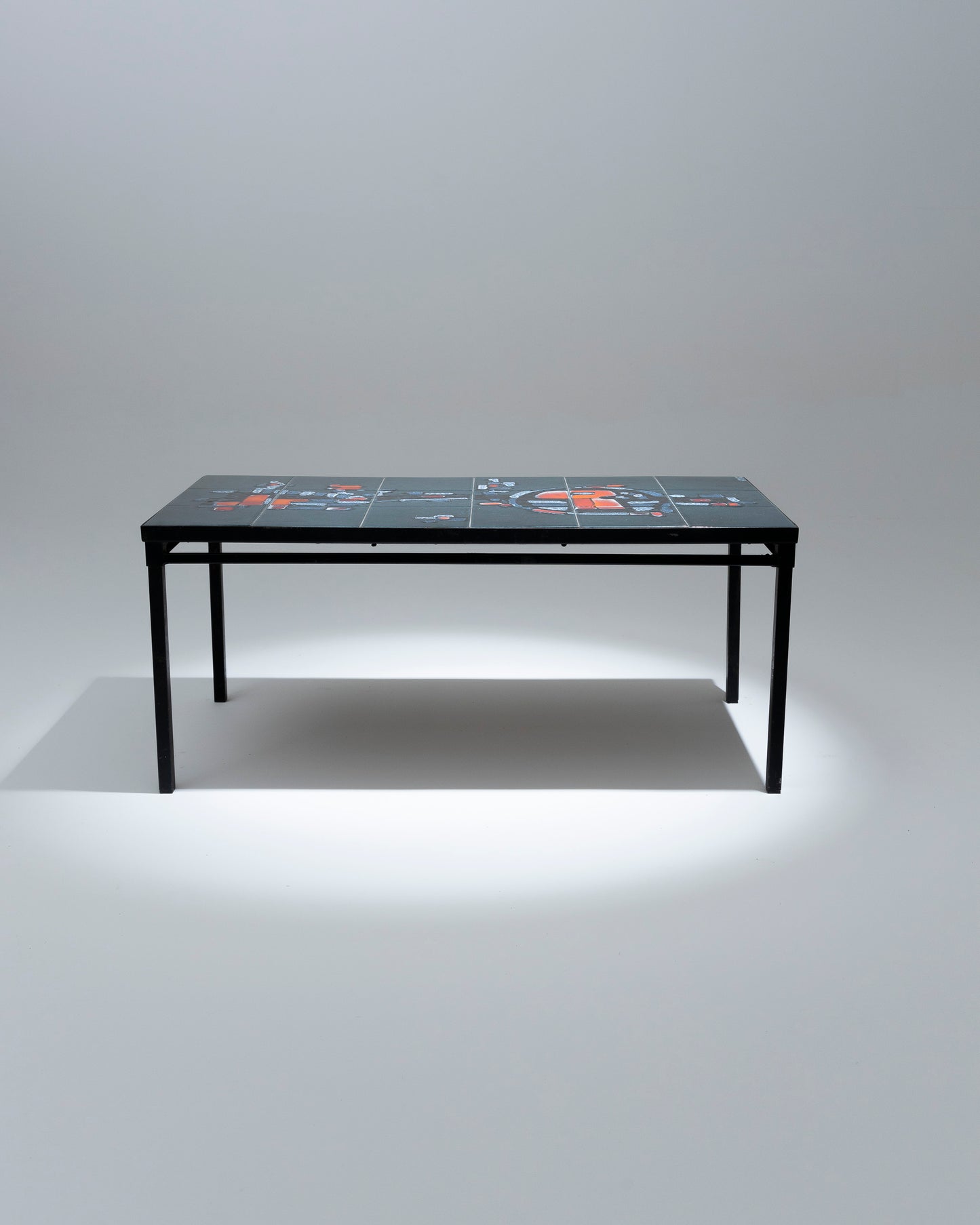 VALLAURIS BELARTI CERAMIC COFFEE TABLE, 1960s