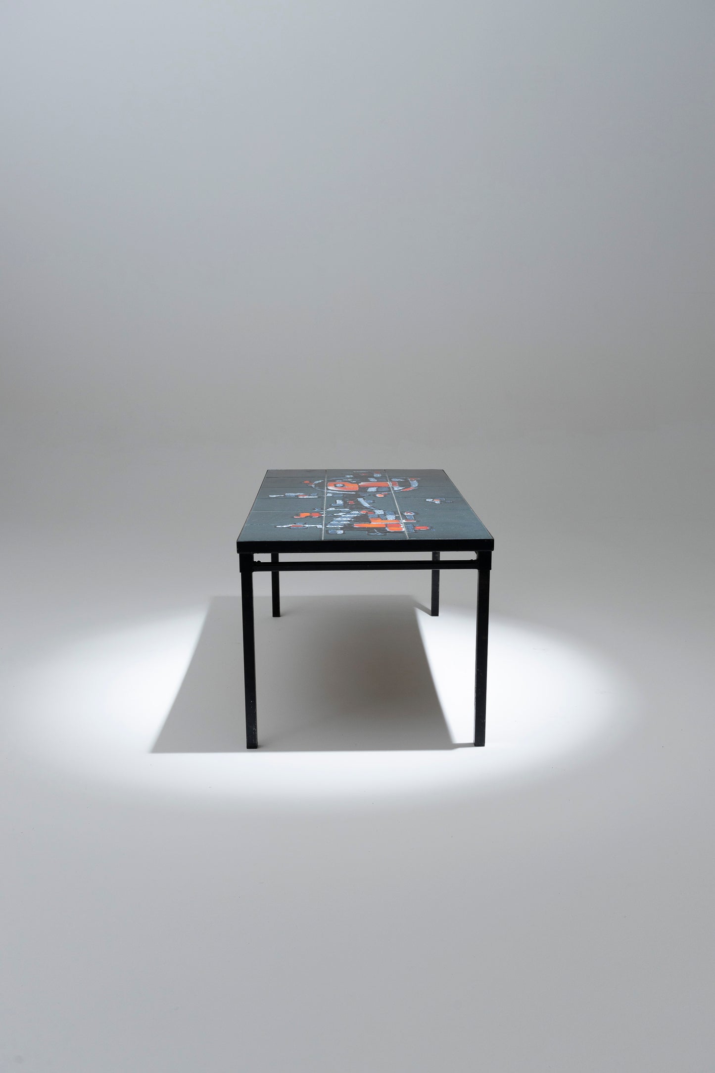 VALLAURIS BELARTI CERAMIC COFFEE TABLE, 1960s