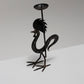 WROUGHT IRON ROOSTER CANDLE HOLDER, 1960s