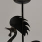 WROUGHT IRON ROOSTER CANDLE HOLDER, 1960s