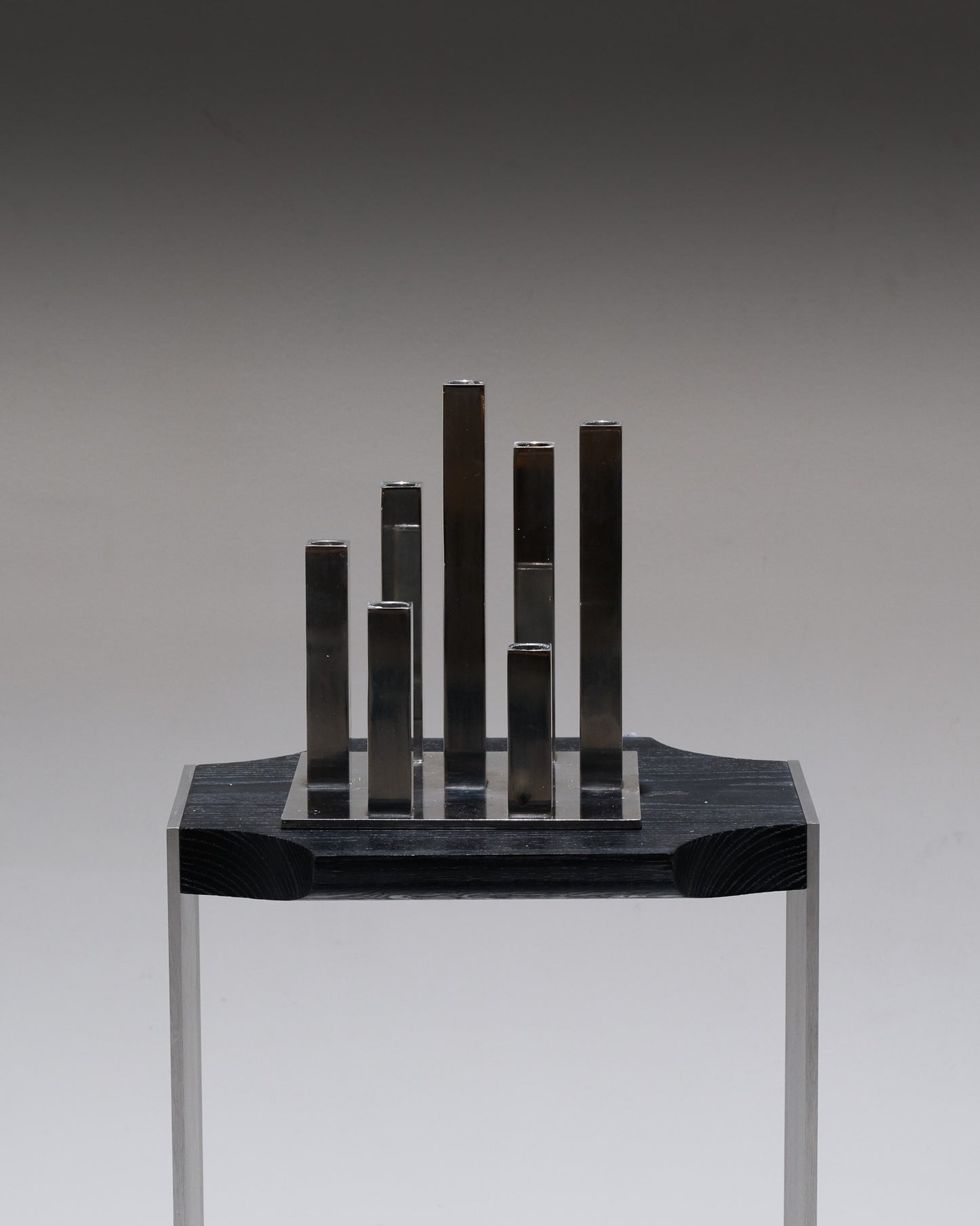 BOUGEOIR 7 FEUX EN ALUMINIUM, 1970s
