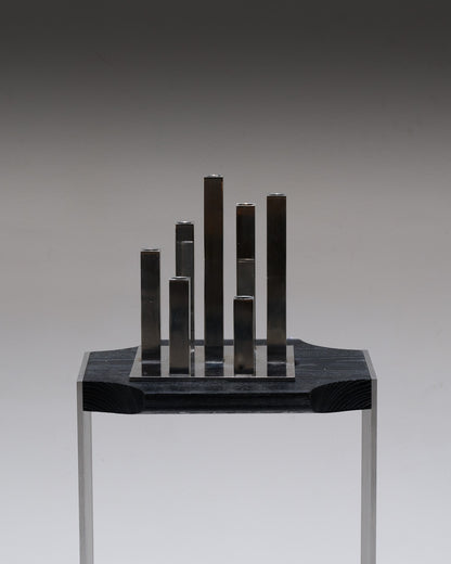 BOUGEOIR 7 FEUX EN ALUMINIUM, 1970s