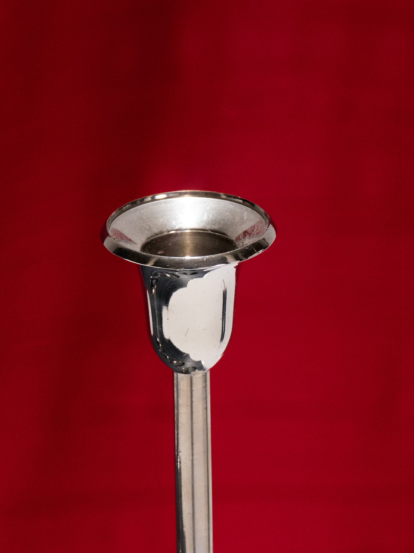 BOUGEOIR DEUX FEUX EN MÉTAL, 1970s