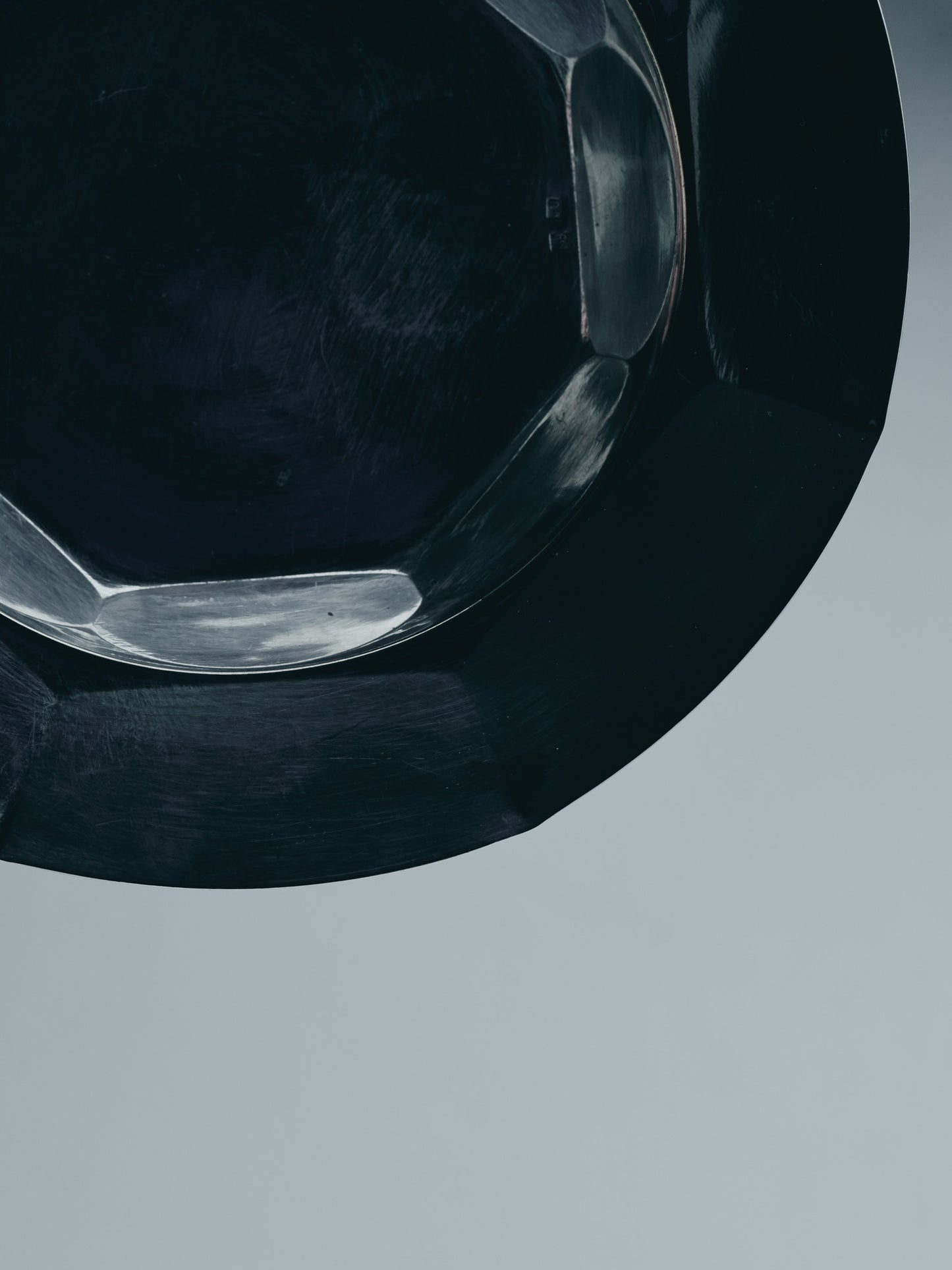 SILVER-PLATED METAL PÂTÉE PLATE FOR SMALL DOGS OR CATS, 1950S