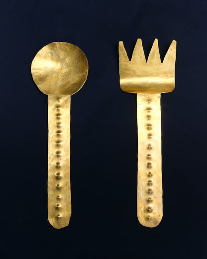 SET DE COUVERTS À SALADE CROCODILE