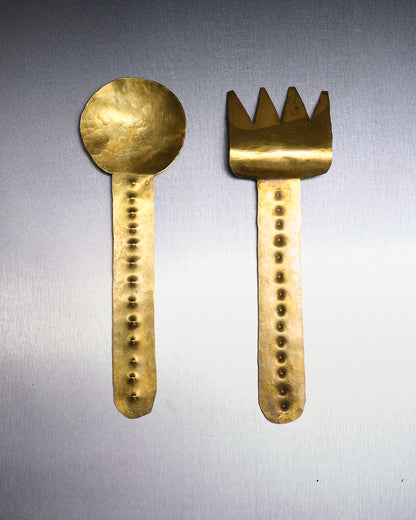 SET DE COUVERTS À SALADE CROCODILE