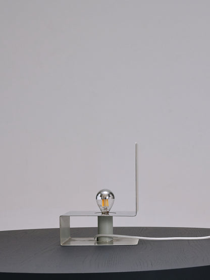 CHROME-PLATED METAL MIRROR LAMP, 1970s 