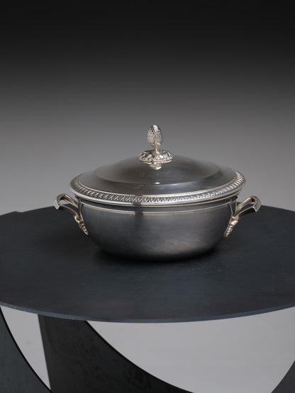 LÉGUMIER EN MÉTAL ARGENTÉ, 1970s