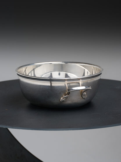 LÉGUMIER EN MÉTAL ARGENTÉ, 1970s