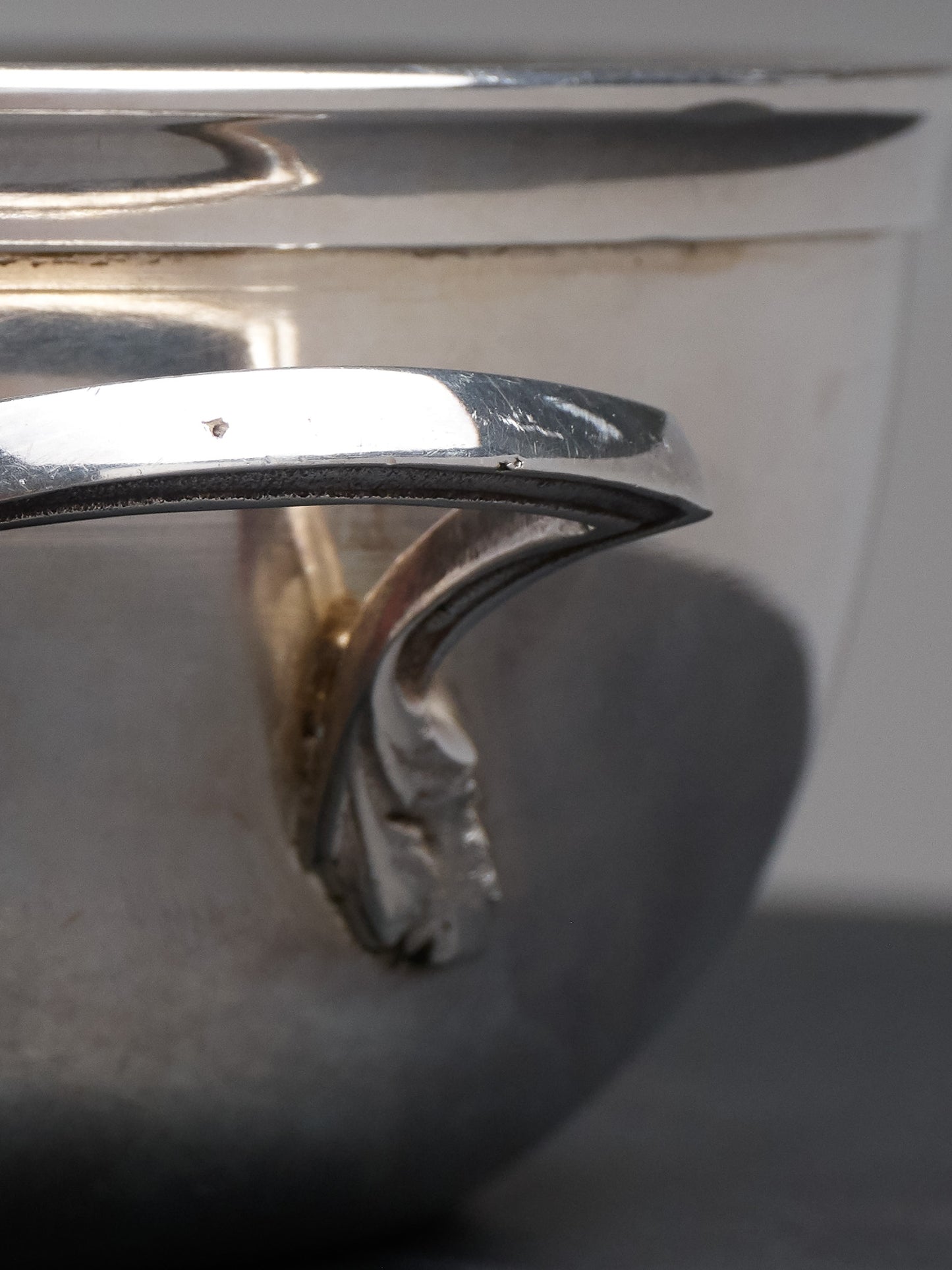 LÉGUMIER EN MÉTAL ARGENTÉ, 1970s