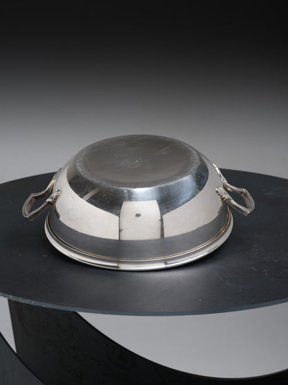 LÉGUMIER EN MÉTAL ARGENTÉ, 1970s