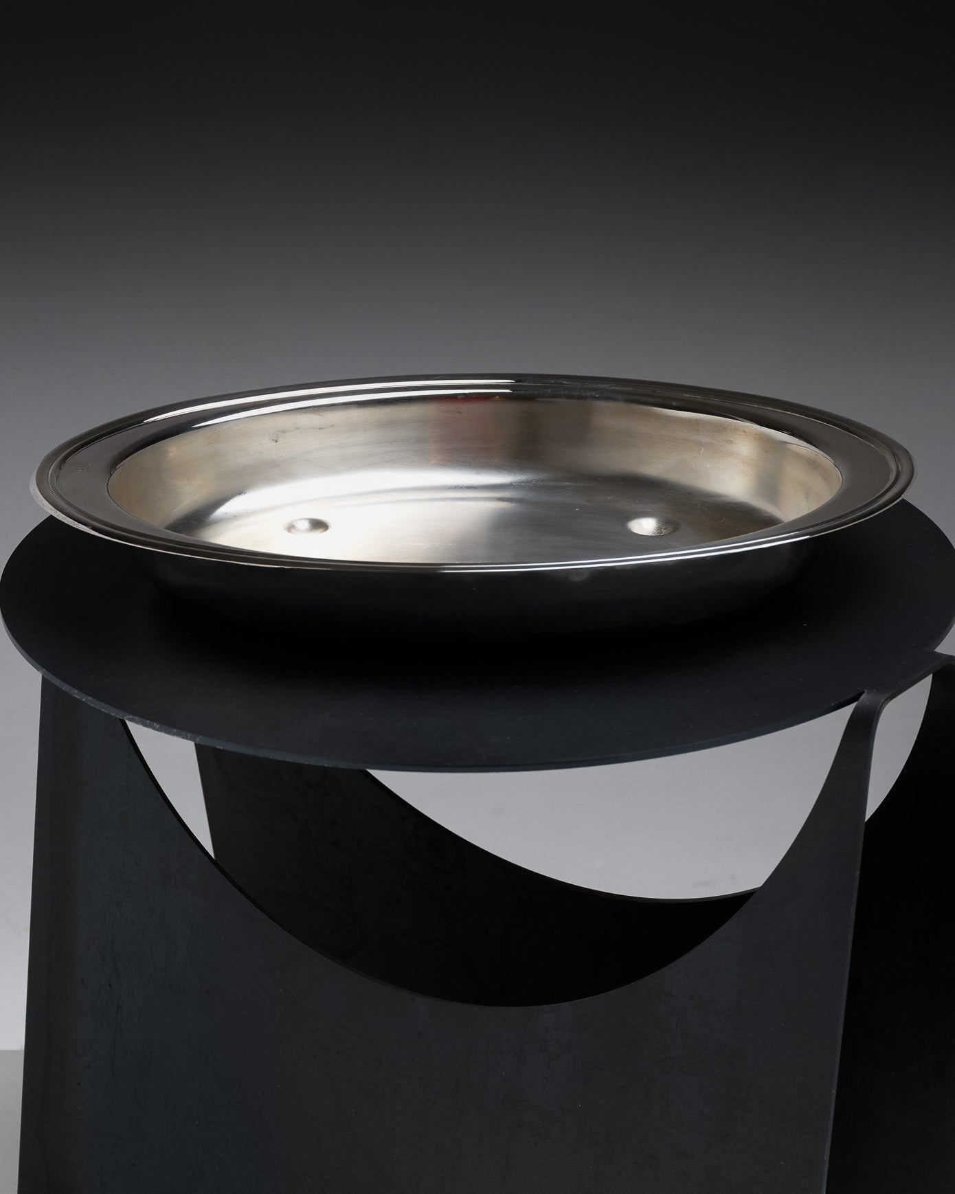 Silver-plated metal vegetable dish, Christofle, 1960s