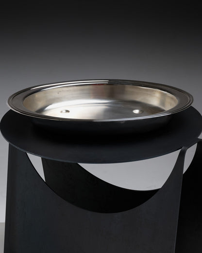 Silver-plated metal vegetable dish, Christofle, 1960s