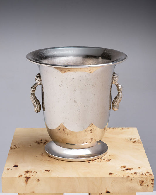 SEAU À CHAMPAGNE EN MÉTAL ARGENTÉ, 1960s