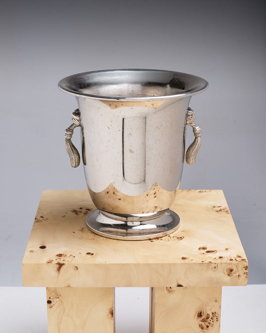 Champagne bucket, silver-plated metal