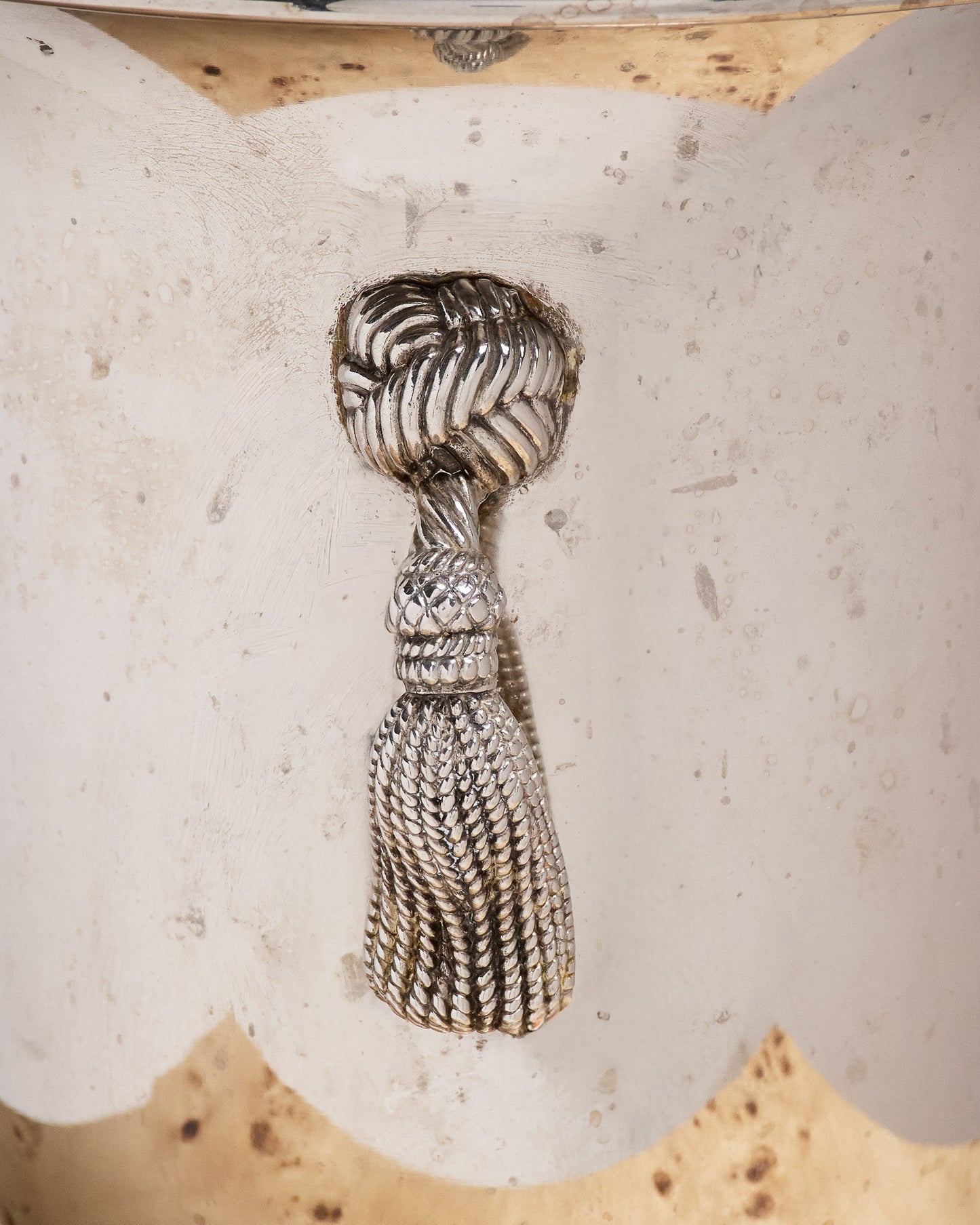 SEAU À CHAMPAGNE EN MÉTAL ARGENTÉ, 1960s