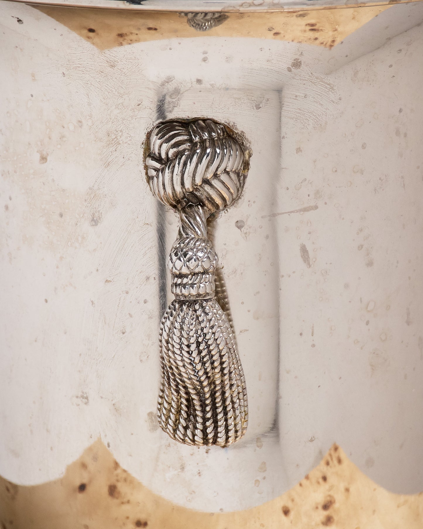 Champagne bucket, silver-plated metal