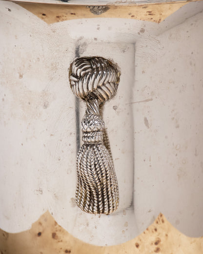 Champagne bucket, silver-plated metal