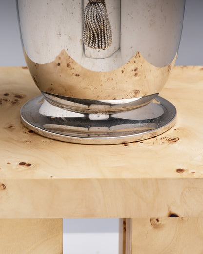 Champagne bucket, silver-plated metal