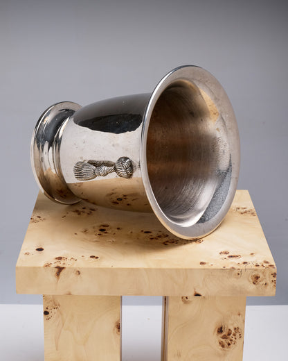 Champagne bucket, silver-plated metal