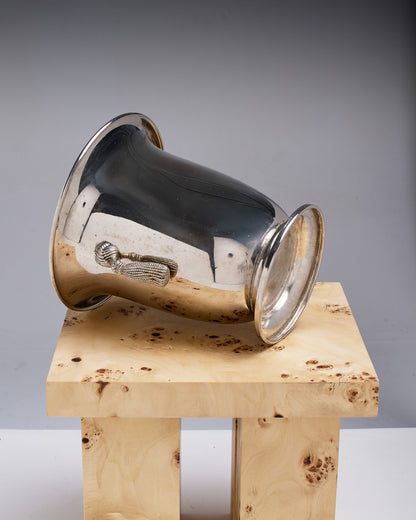 Champagne bucket, silver-plated metal