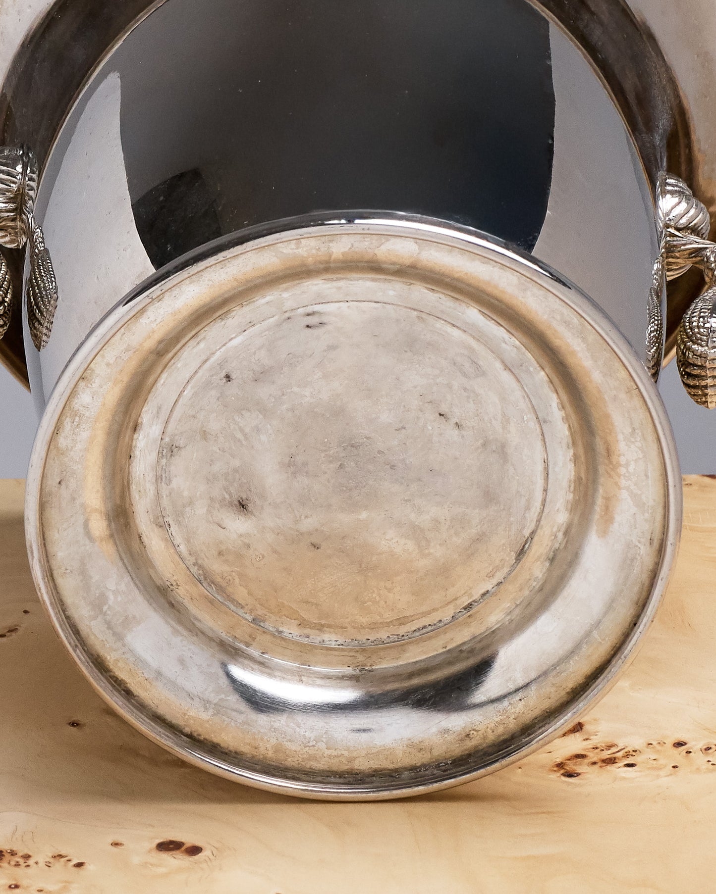 Champagne bucket, silver-plated metal