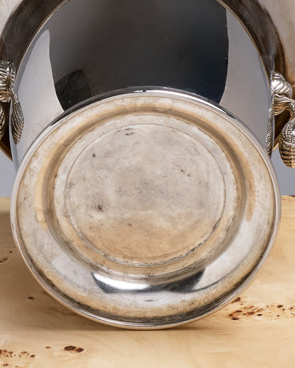 Champagne bucket, silver-plated metal