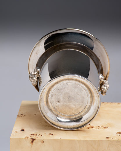 Champagne bucket, silver-plated metal