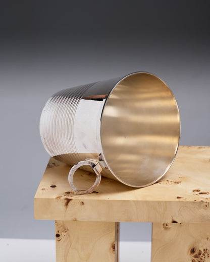 Champagne bucket, silver-plated metal, Saint-Médard