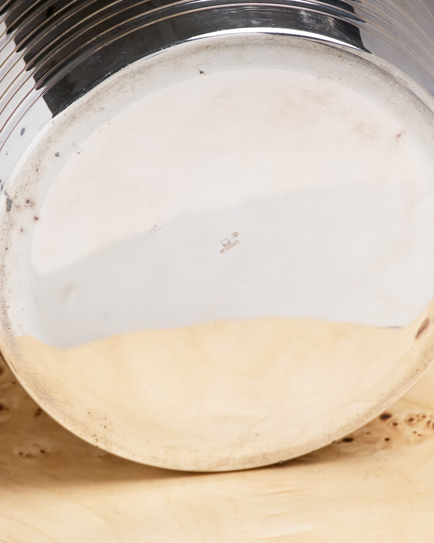 Champagne bucket, silver-plated metal, Saint-Médard