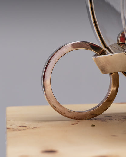 Champagne bucket, silver-plated metal, Saint-Médard