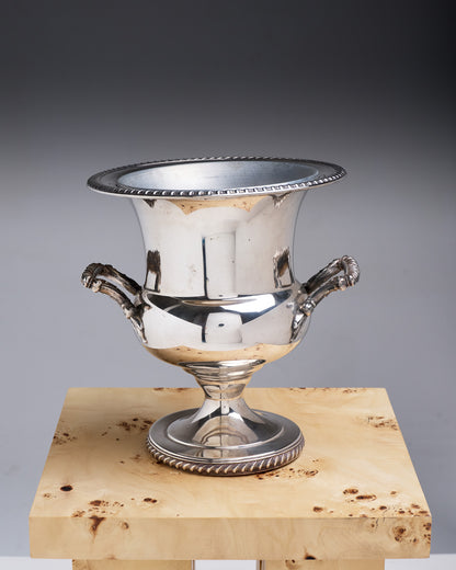 MEDICIS CHAMPAGNE BUCKET, SILVER-PLATED METAL