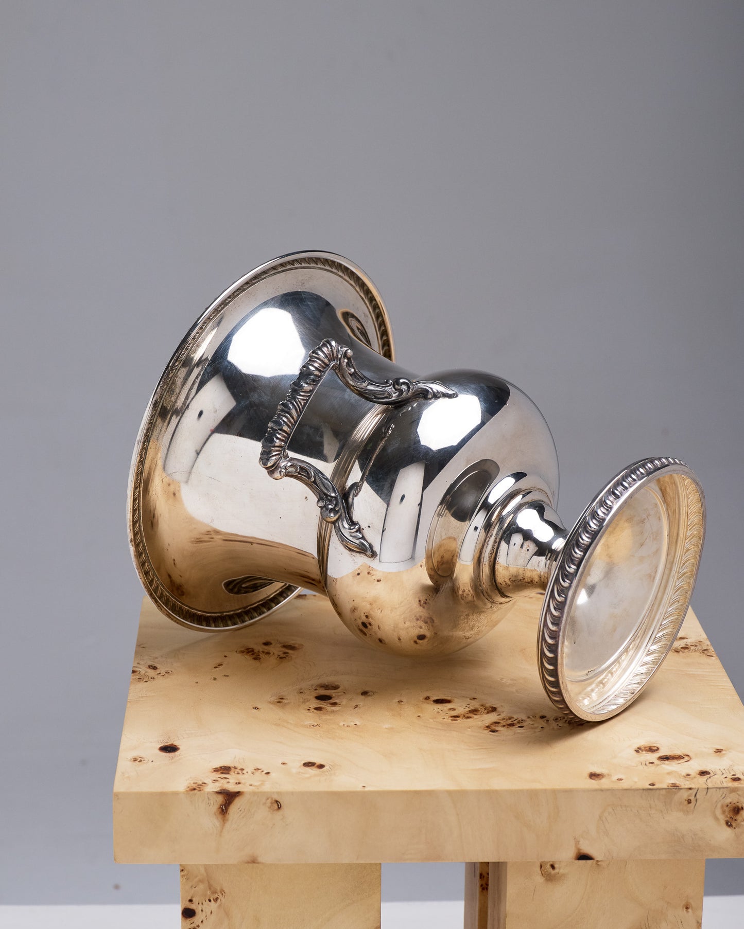 MEDICIS CHAMPAGNE BUCKET, SILVER-PLATED METAL